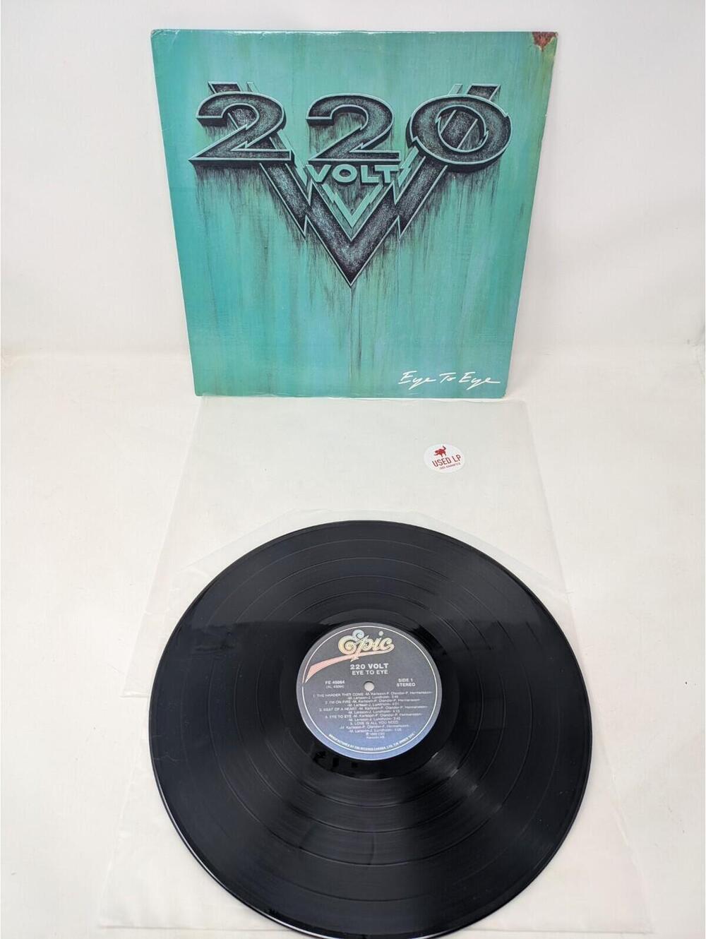 220 Volt Eye To Eye Vinyl Lp Record Hair Metal